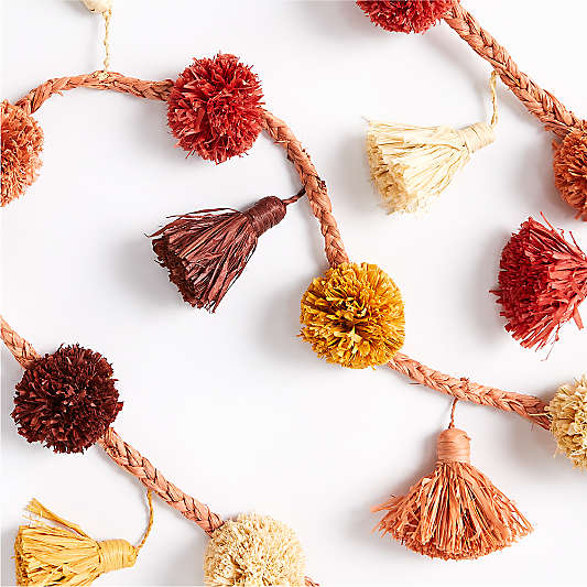 All Across Africa Pink Pom Pom Garland