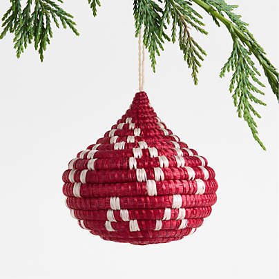 All Across Africa Red Tier Ball Christmas Ornament