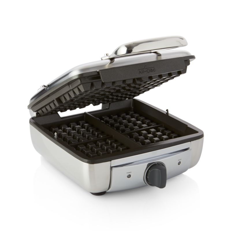 AllClad Belgian Waffle Maker 4slice + Reviews Crate & Barrel