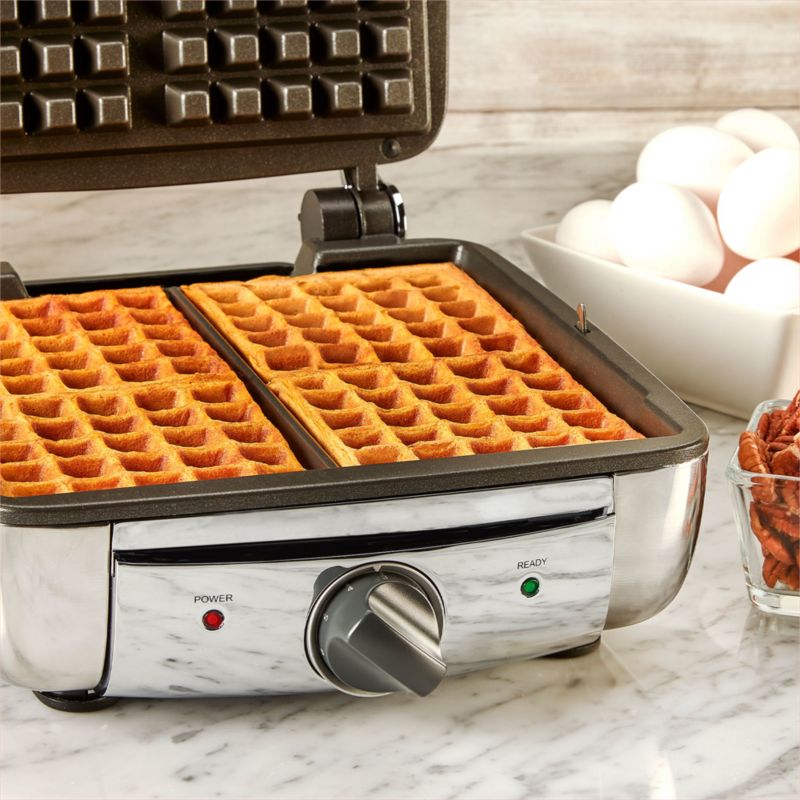 AllClad Belgian Waffle Maker 4slice + Reviews Crate & Barrel