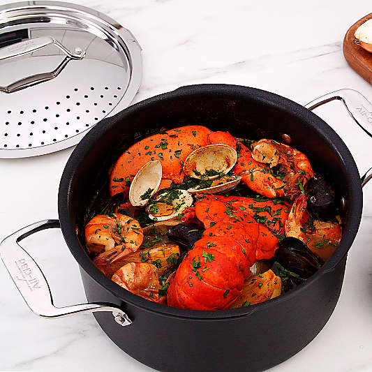 All Clad 6-Qt. Stainless Steel Non-Stick Multipot with Strainer Lid