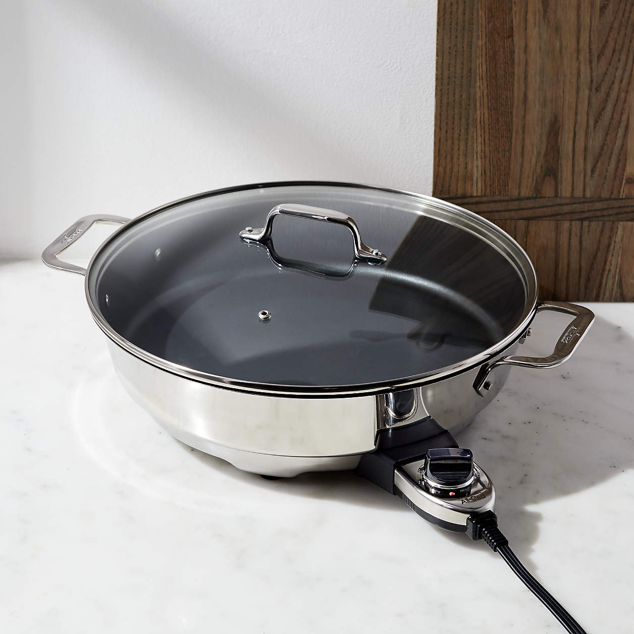 AllClad 7Quart Electric Nonstick Skillet + Reviews Crate & Barrel