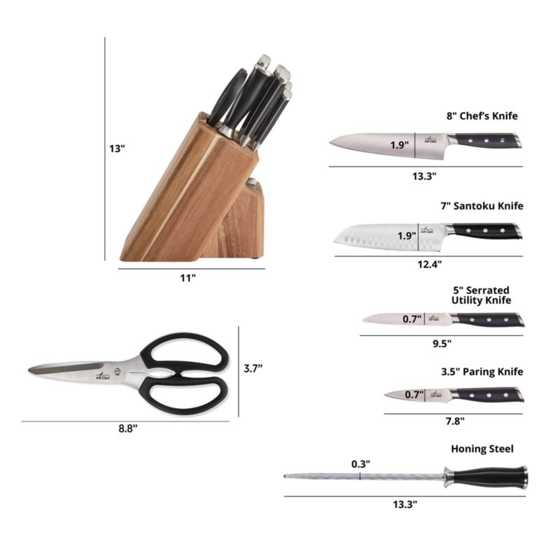 All-Clad Forged 7-Piece Knife Block Set - image 6 of 9