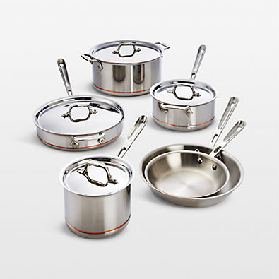 View All-Clad ® Copper Core 10-Piece Cookware Set with Bonus details
