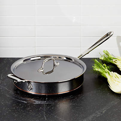 All-Clad Copper Core ® 3-Quart Sauté Pan with Lid