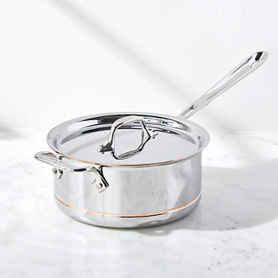 All-Clad Stainless 3-qt Saucepan with Lid 