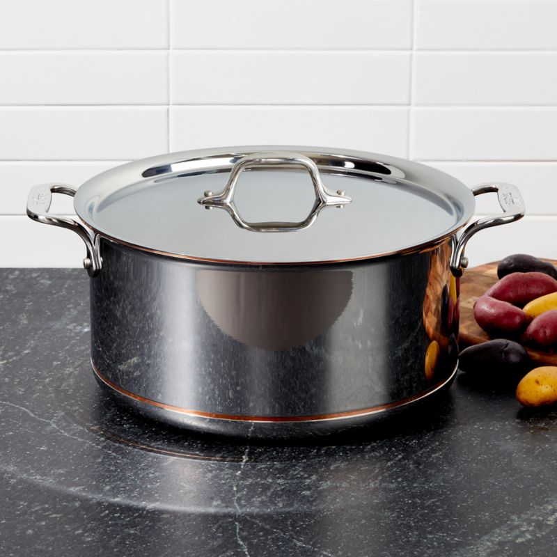 All-Clad Copper Core 8 Qt. Covered Stockpot - Macy's