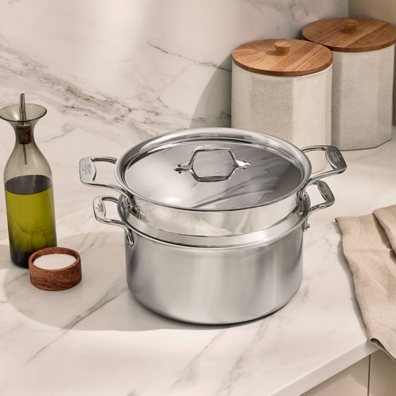 All-Clad ® D3 8-Qt. Stainless Steel Stainless Steel Simply Strain Multipot with Insert - image 4 of 11