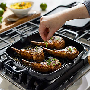 Lodge Square Cast Iron Grill Pan  Grill Pans & Griddles - Shop