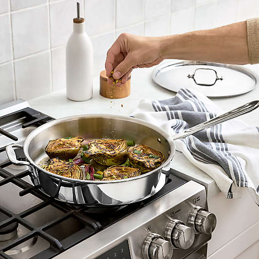 All-Clad ® D3 5-Qt. Stainless Steel Saute Pan with Lid