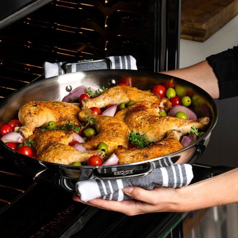 All-Clad D3 7-Qt. Stainless 3-ply Bonded Cookware, Sunday Supper Pan with Lid - image 1 of 8