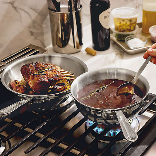 All-Clad ® D3 Stainless Steel Chef's Set 10" Fry Pan and 2-Qt. Saucier