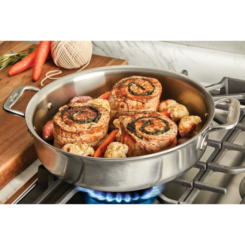 All-Clad ® d3 Curated 4-Quart Sauteuse Pan with Lid - image 9 of 13