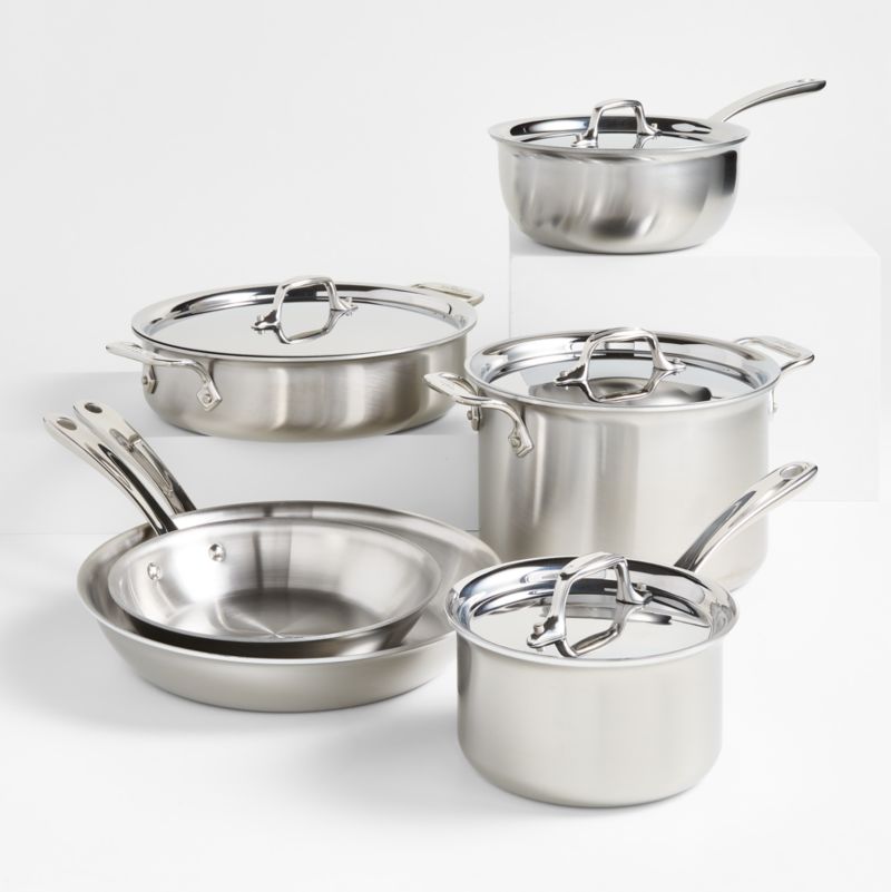 All-Clad d3 Curated 10-Piece Set + Reviews | Crate & Barrel