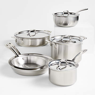 All-Clad ® D3 Curated Stainless Steel 10-Piece Cookware Set