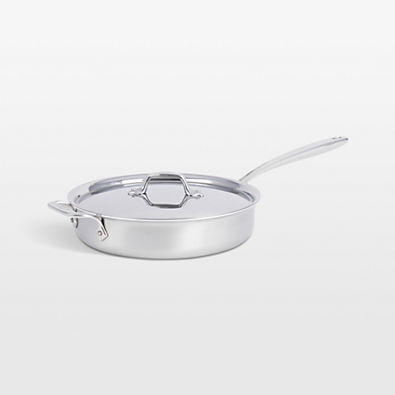 View All-Clad ® D3 Curated 3-ply Stainless Steel 3-Qt. Saute Pan details