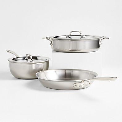 View All-Clad ® D3 Curated Stainless Steel 5-Piece Cookware Set details