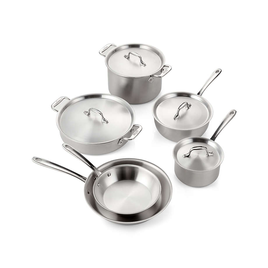 All-Clad d3 Stainless Steel Non-Stick 10-Piece Cookware Set with Bonus +  Reviews