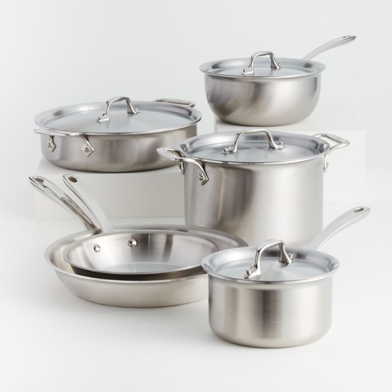 All-Clad d3 Curated 10-Piece Set | Crate & Barrel
