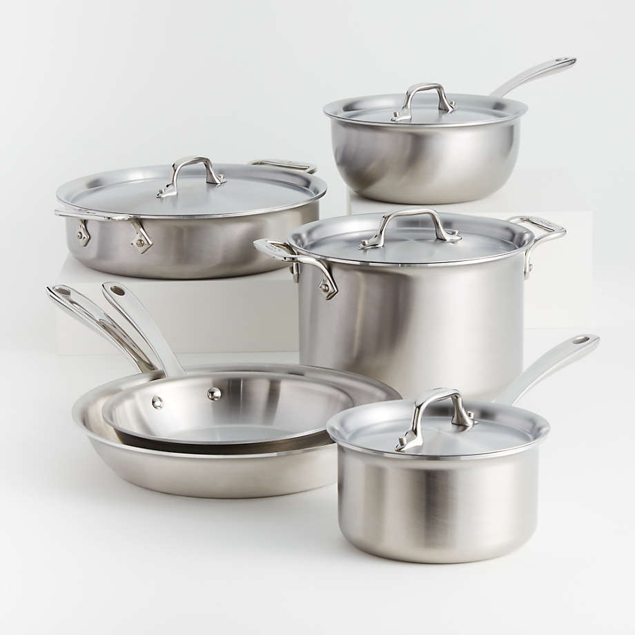 All-Clad d3 Curated 10-Piece Set + Reviews | Crate & Barrel
