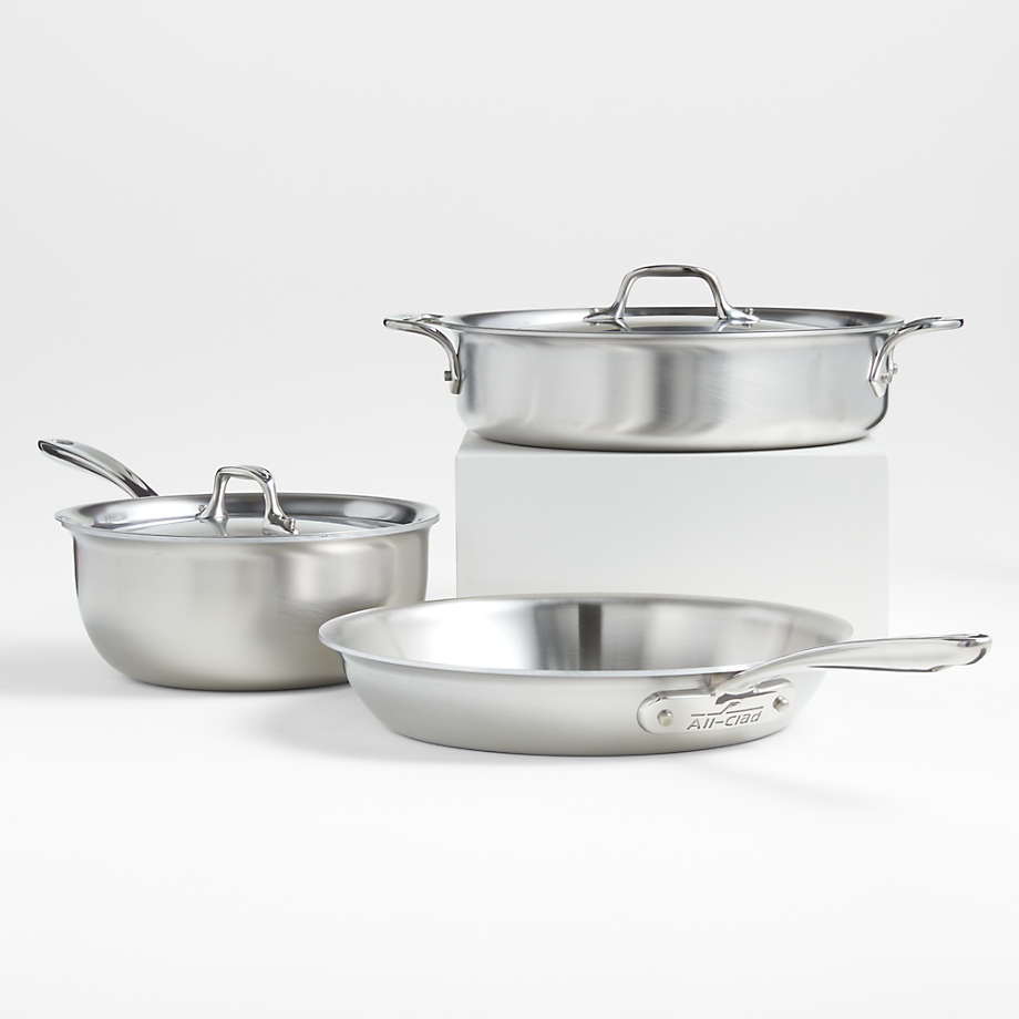 All-Clad d3 Curated 5-Piece Cookware Set | Crate & Barrel