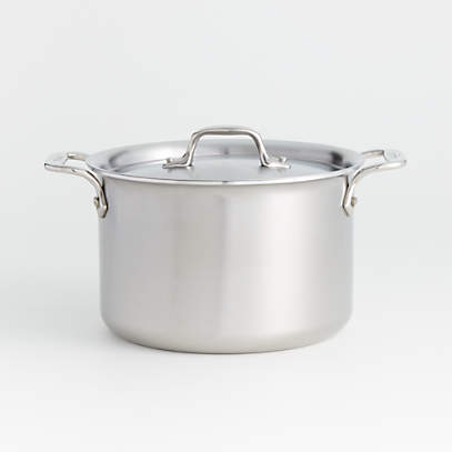 All-Clad All-Clad D3 Curated Brushed Stainless Steel  5.5-qt Stockpot With Lid New 