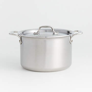 All-Clad D5 Brushed Stainless Steel 4 qt. Soup Pot with Lid