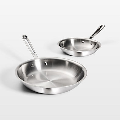View All-Clad ® D3 Stainless Steel 8" and 10" Fry Pan Set details