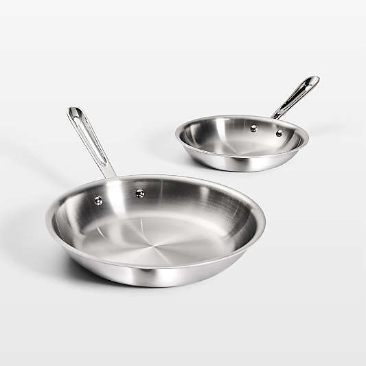 All-Clad ® D3 Stainless Steel 8" and 10" Fry Pan Set