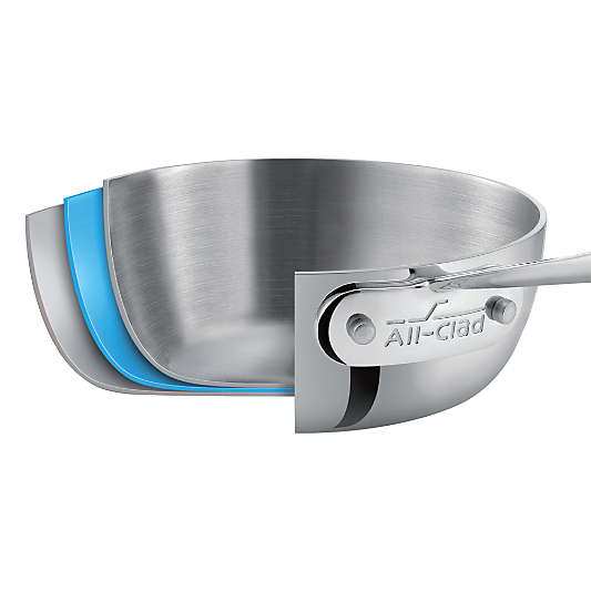 All-Clad ® d3 Stainless 12" Fry Pan with Lid