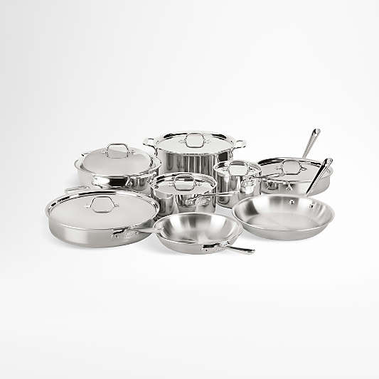 All-Clad ® d3 Stainless 14-Piece Cookware Set with Bonus