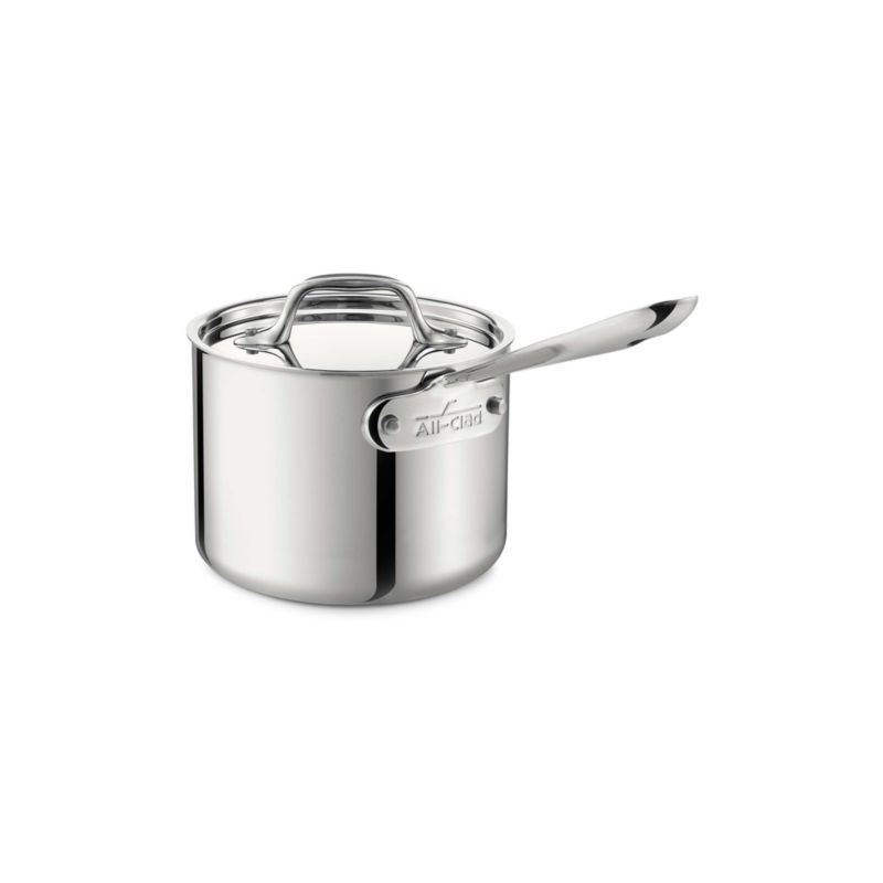 All-Clad ® d3 Stainless Steel 1.5-Qt. Saucepan with Lid - image 2 of 4