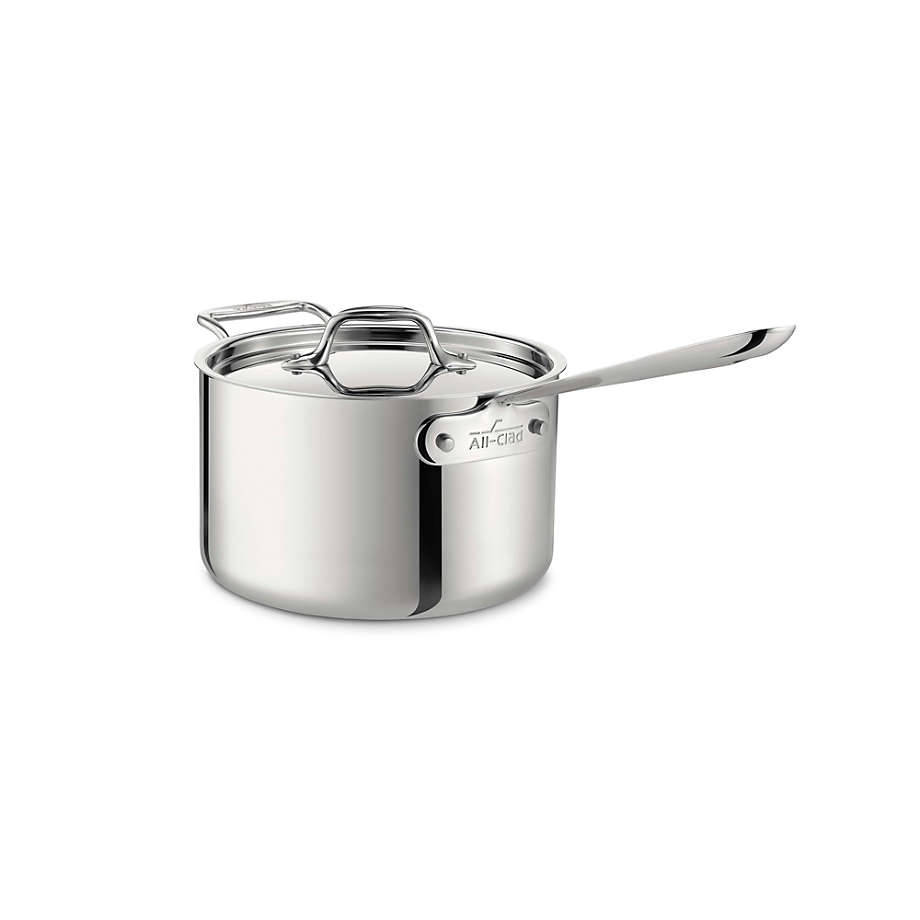 A allclad All-Clad ® d3 Stainless Steel 4-qt. Saucepan with Lid