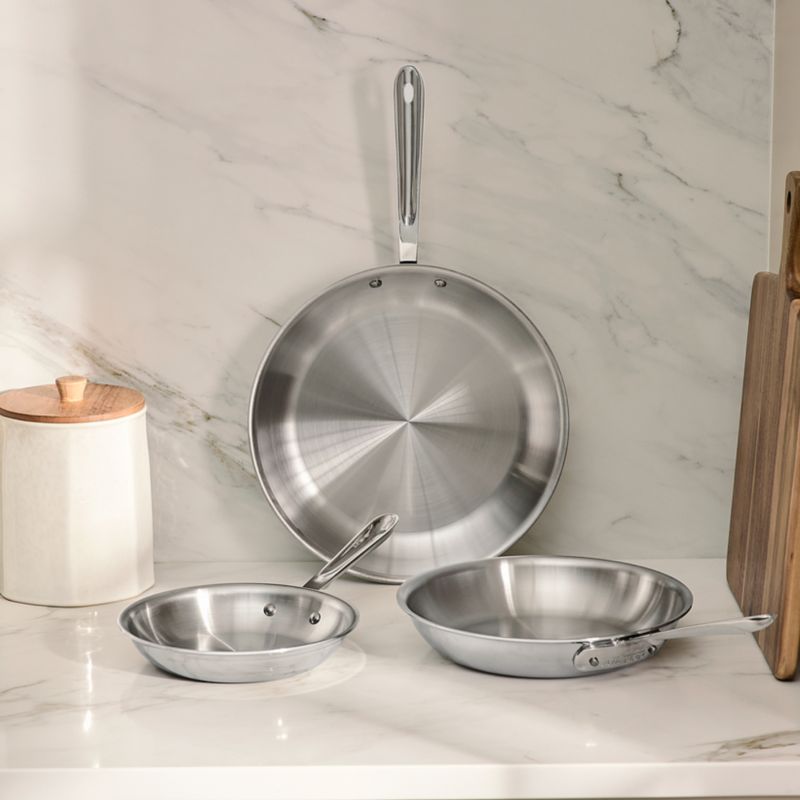 All-Clad ® D3 Stainless Steel 8", 10" and 12" Fry Pan Set - image 3 of 7