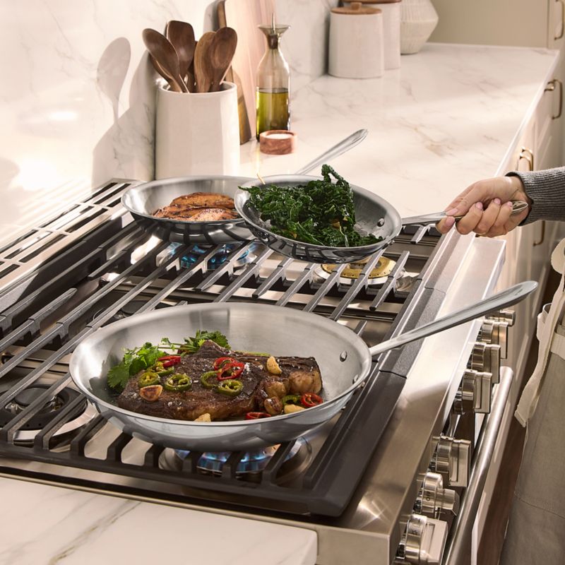 All-Clad ® D3 Stainless Steel 8", 10" and 12" Fry Pan Set - image 4 of 7