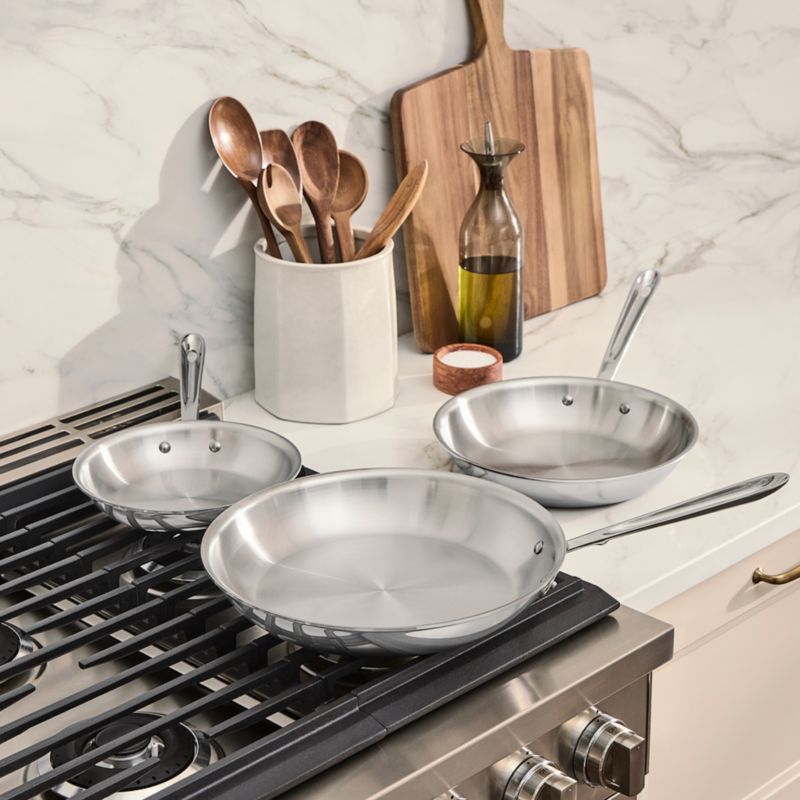 All-Clad ® D3 Stainless Steel 8", 10" and 12" Fry Pan Set - image 5 of 7