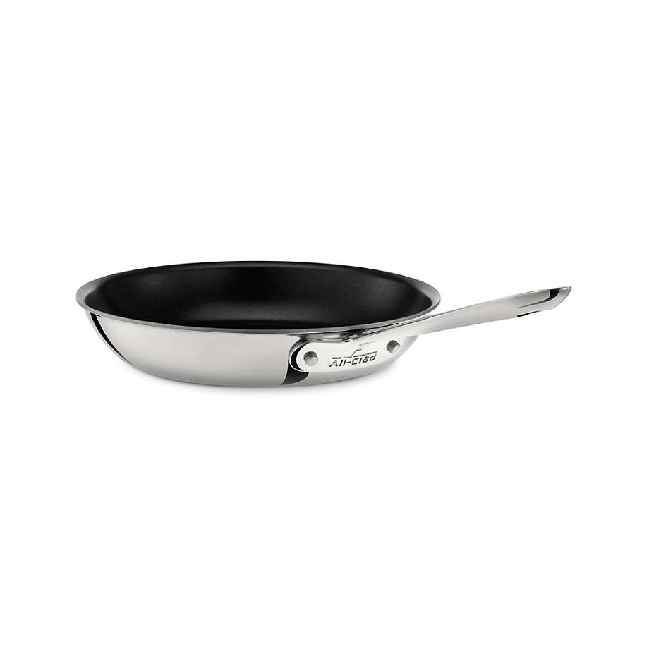 All-Clad d3 Stainless 12 Fry Pan with Lid + Reviews | Crate & Barrel