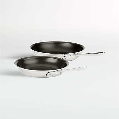 All-Clad ® d3 Stainless Non-Stick Fry Pans, Set of 2