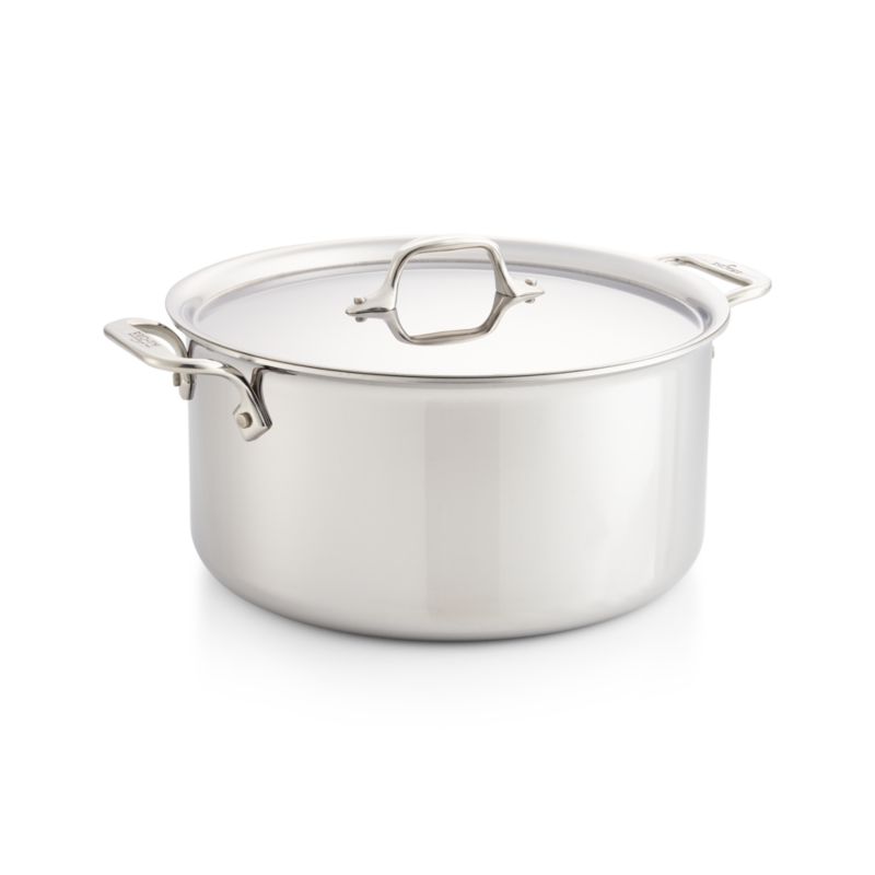 All-Clad © d3 Stainless Steel 8-Quart Stockpot with Lid