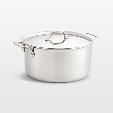 View All-Clad ® D3 Stainless Steel 8-Qt. Stockpot with Lid details