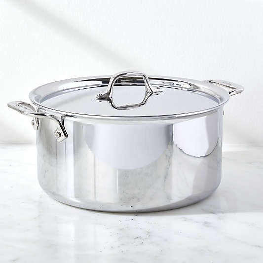 All-Clad © d3 Stainless Steel 8-Quart Stockpot with Lid