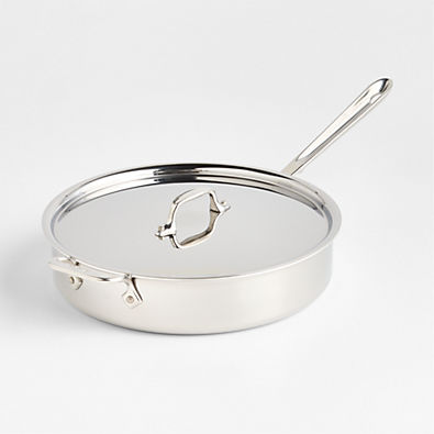 View All-Clad ® D3 5-Qt. Stainless Steel Saute Pan with Lid details