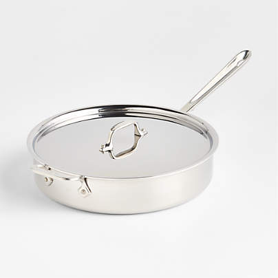 All-Clad ® D3 5-Qt. Stainless Steel Saute Pan with Lid