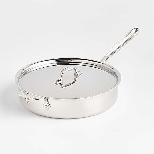 All-Clad ® D3 5-Qt. Stainless Steel Saute Pan with Lid