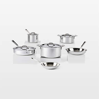 All-Clad © d3 Stainless Steel 10-Piece Cookware Set