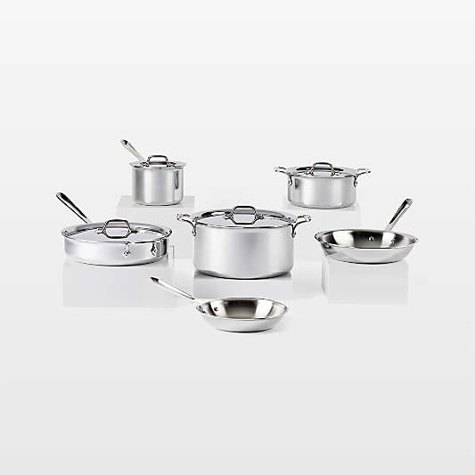 All-Clad © d3 Stainless Steel 10-Piece Cookware Set