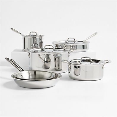 View All-Clad ® D3 Stainless Steel 10-Piece Cookware Set details