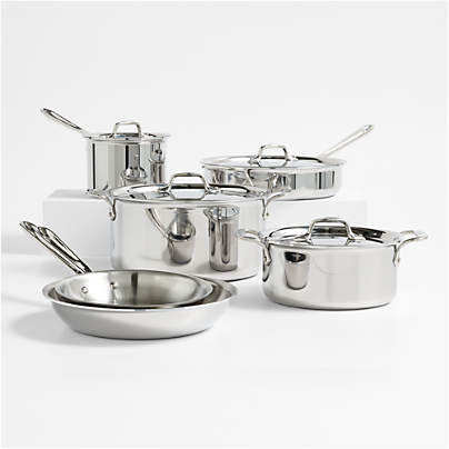 All-Clad ® d3 Stainless Steel 10-Piece Cookware Set