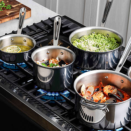 All-Clad ® d3 Stainless Steel 1.5-Qt. Saucepan with Lid