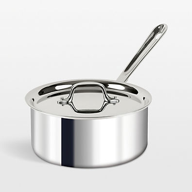View All-Clad ® D3 Stainless Steel 3-Qt. Saucepan with Lid details